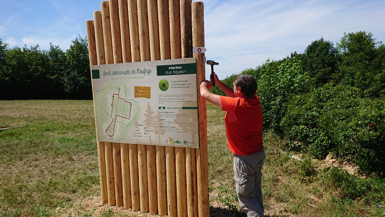 Faire un balisage au club Vosgien